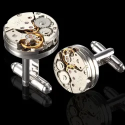 2Pcs - Cufflinks - Mécanique - Unisexe